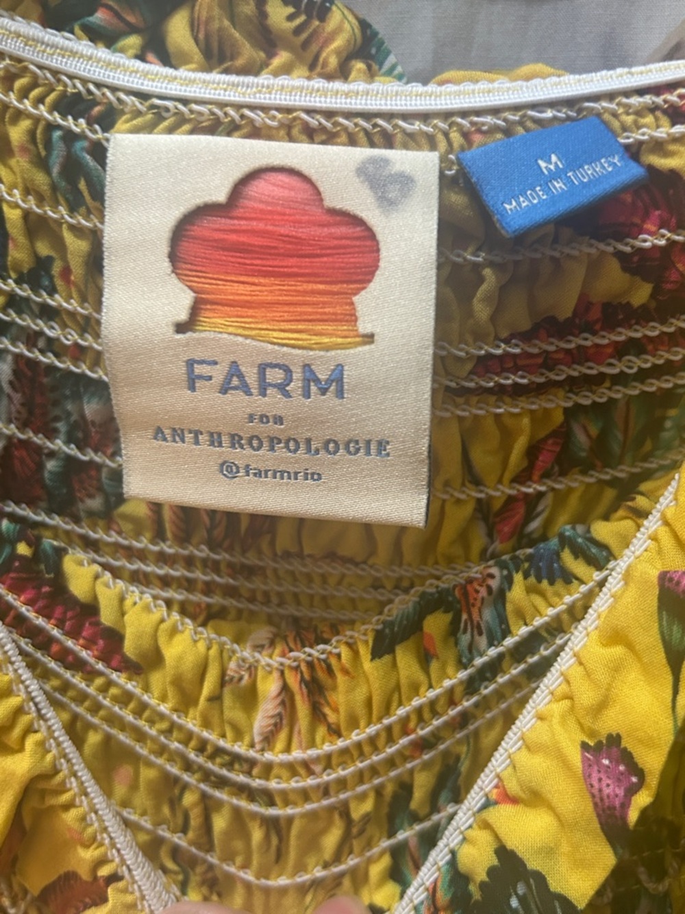 Farm Rio Bria Smocked Dress - Picture 4 of 5